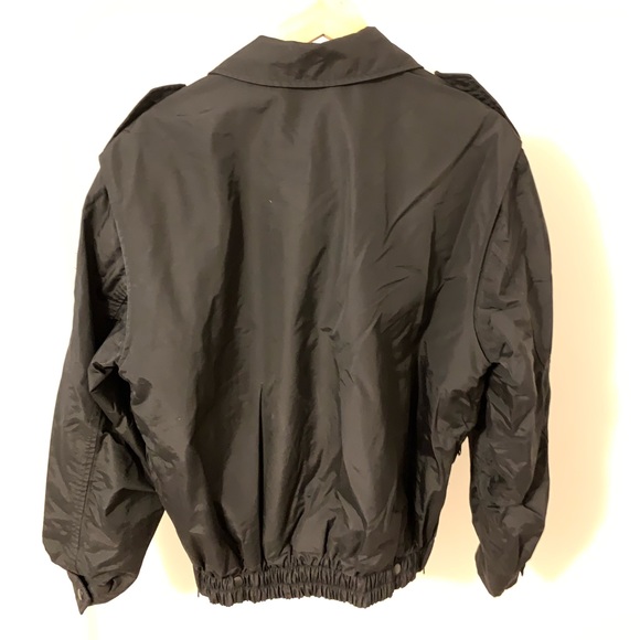 Black & Fluorescent Orange two-sided Bomber Jacket - Picture 3 of 6